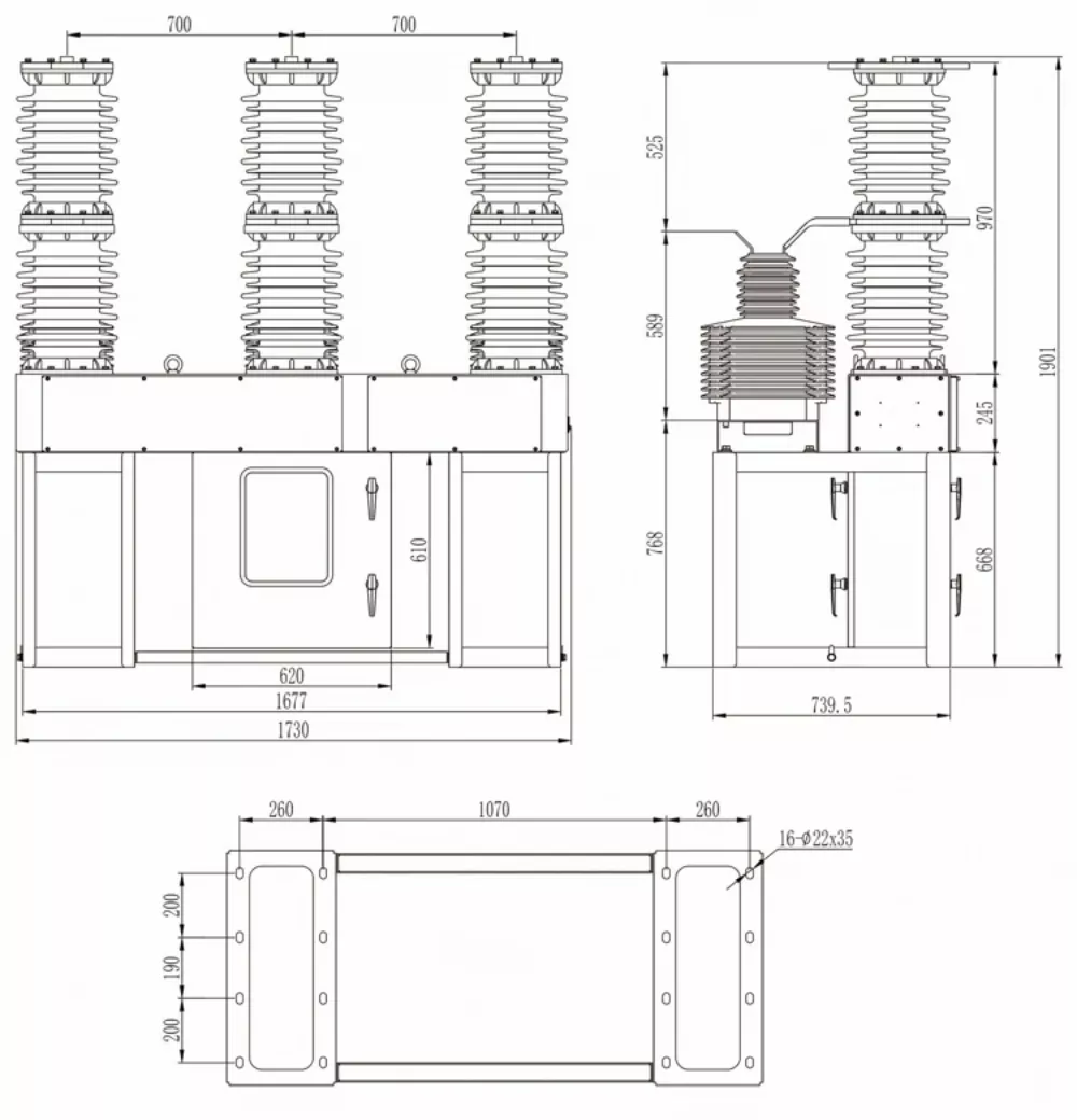40.5KV Substation Circuit Breaker With Current Transformer